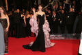 Black mermaid with floral pink cape - 3