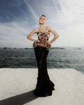 Rose gold and black Magic Flower gown - 1
