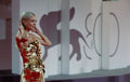 Gold metallic Magic Flower gown - 5