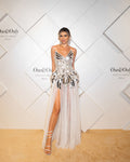 Anahita mirror-artwork sheer gown - 3