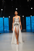 Anahita mirror-artwork sheer gown - 5