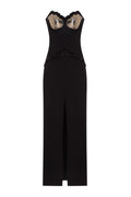 Black silver wing-artwork gown - 6