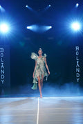 Metallic pleated crystal mini dress - 7