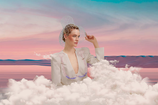 Anahita white water-glass suit