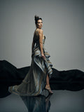 Wave Collection asymmetric gown - 3