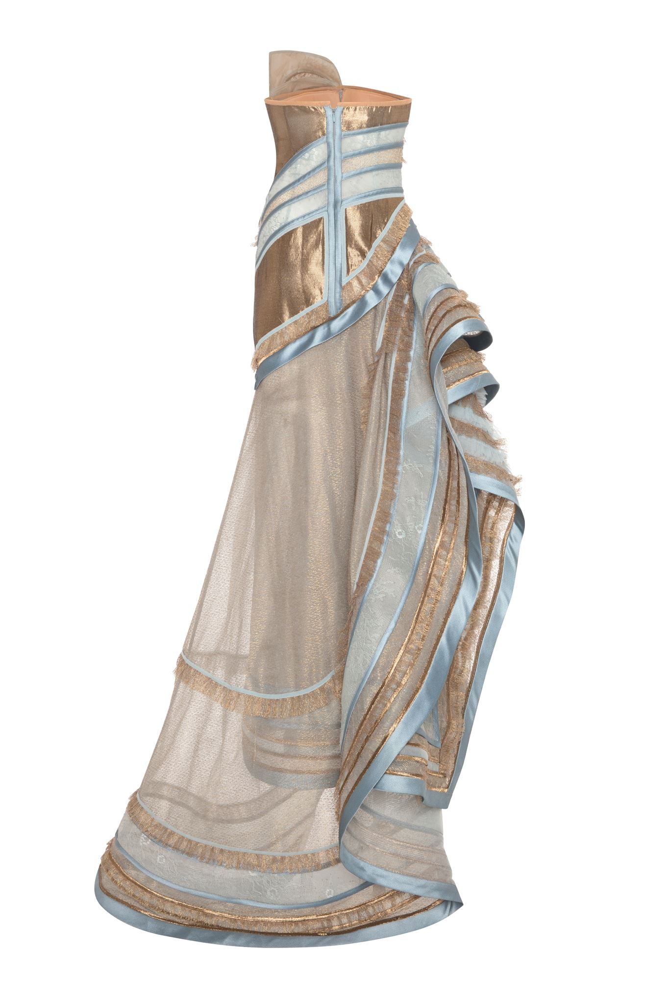 Wave Collection asymmetric gown