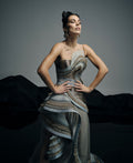 Wave Collection asymmetric gown - 1
