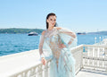 Wave Collection blue tulle gown - 5