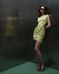 Lemon floral embroidered mini dress - 1