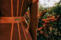 Brown leather-panel jacket and trouser set - 4