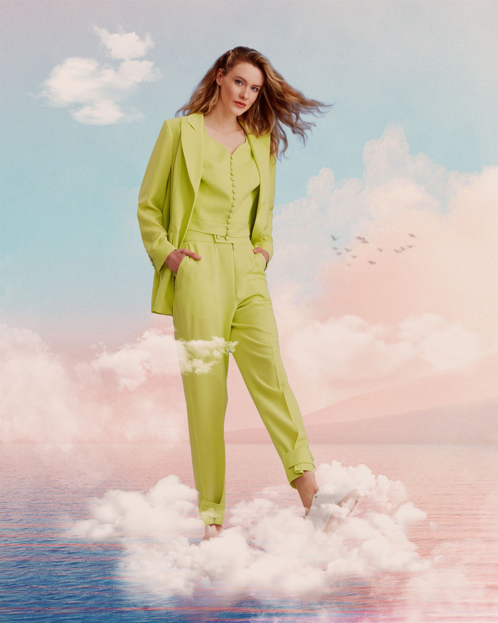 Tailored blazer waistcoat trouser set
