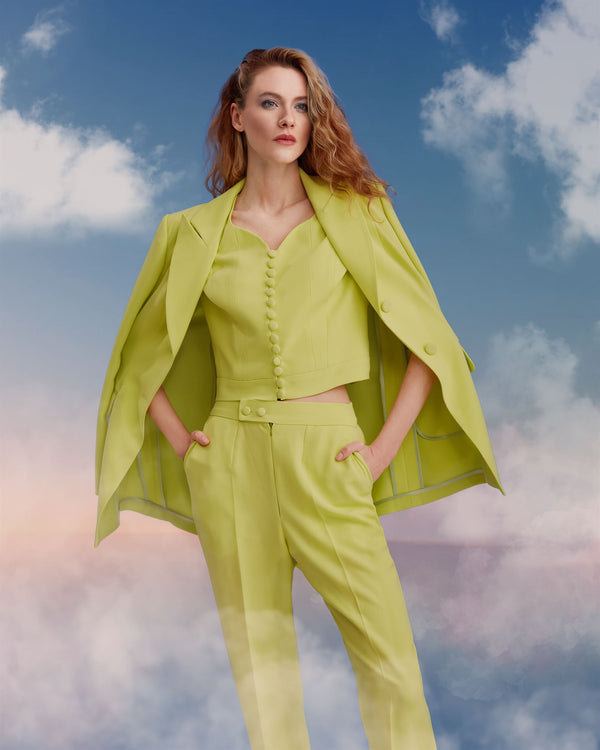 Tailored blazer waistcoat trouser set