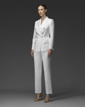 Ivory double-breasted suit - 1