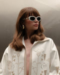 Embroidered Open-Front Jacket - 3