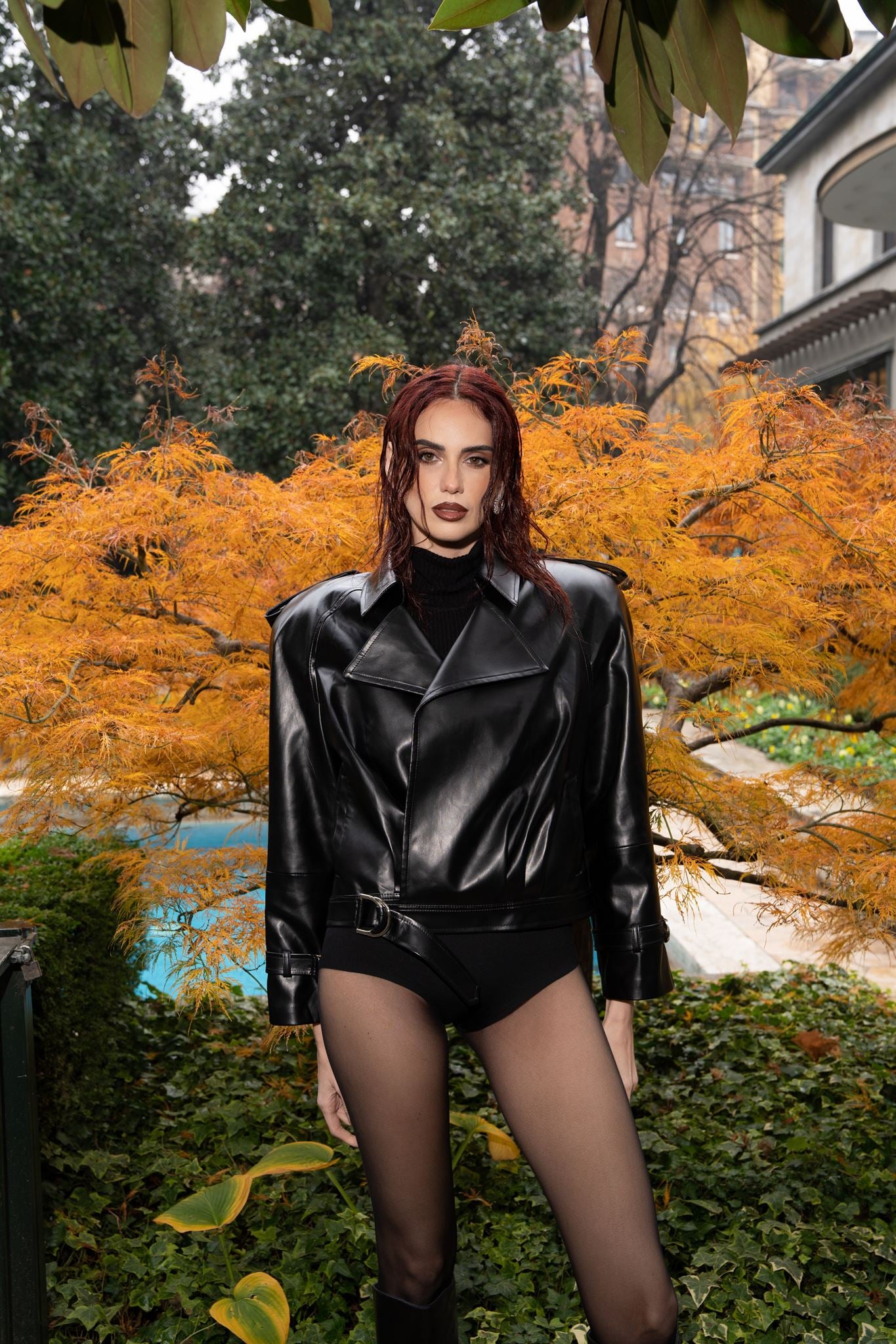 Black Leather Biker Jacket