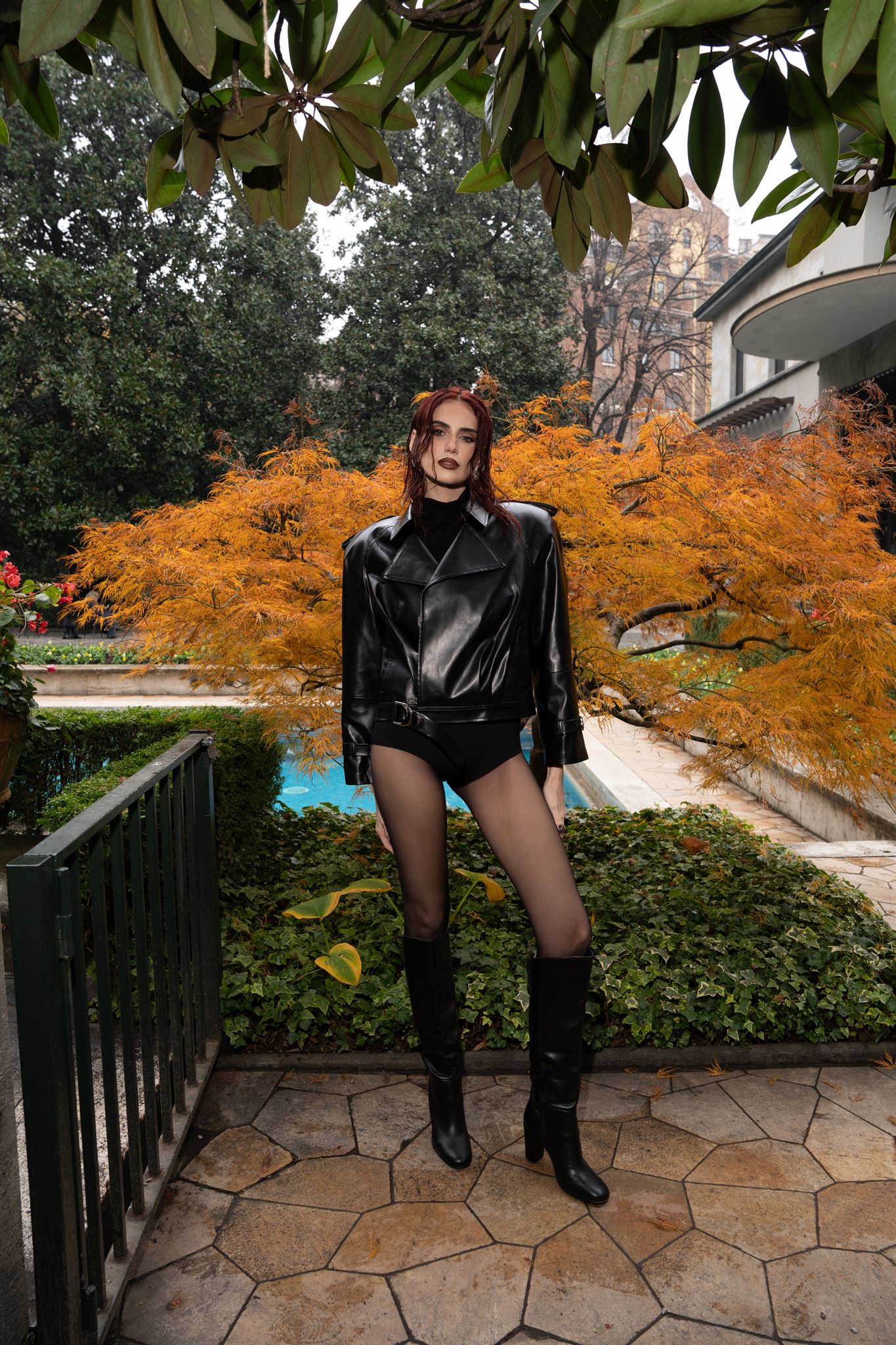 Black Leather Biker Jacket