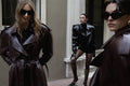 Long Leather Trench Coat - 4