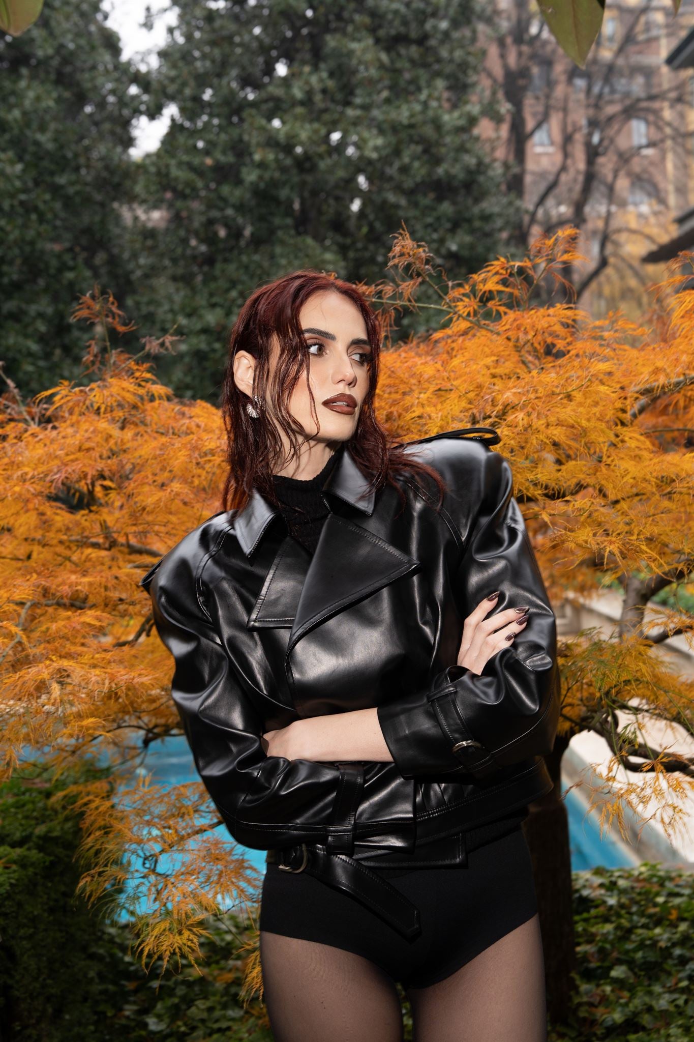 Black Leather Biker Jacket