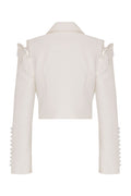 Corset bow pleated-panel gown - 2