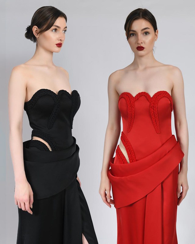 Noir Rouge Corset Gown